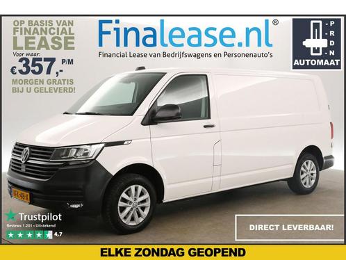 Volkswagen Transporter 2.0 TDI L2H1 150PK AUT Cam PDC €357pm, Auto's, Bestelauto's, Lease, Automaat, Diesel, Volkswagen, Wit, Verzenden