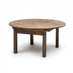 Klaptafel Fermette Rond | Antiek Grenen | Hout | Ø152 x 7.., Verzenden, Nieuw in verpakking