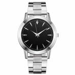 Fako® - Herenhorloge - Stalen Band - Diamond - Ø 40mm -, Verzenden, Nieuw