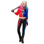 Harley Quinn Kostuum Dames Fatale Blauw/Rood, Ophalen of Verzenden, Nieuw