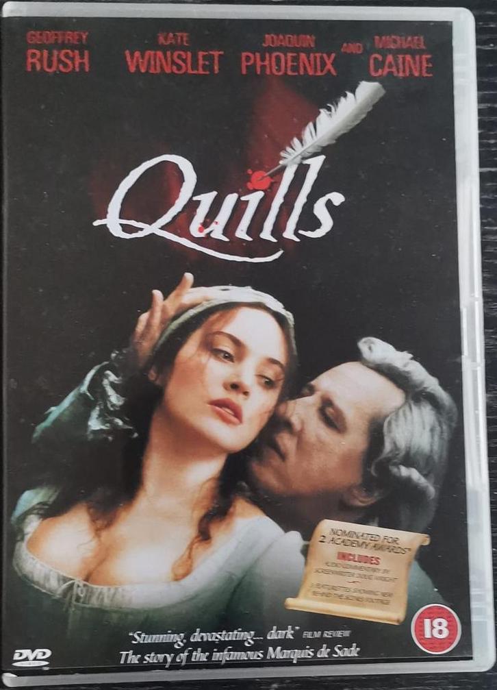 Quills (Philip Kaufman)                     Gratis verzenden, Cd's en Dvd's, Dvd's | Tv en Series, Zo goed als nieuw, Overige genres