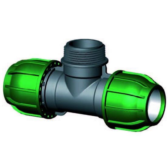 Klemkoppeling T-stuk buitendraad, Tuin en Terras, Tuinsproeiers, Ophalen of Verzenden