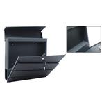 RVS Brievenbus Antraciet - 37x37 cm - Weerbestendig en Du..., Tuin en Terras, Brievenbussen, Nieuw, Ophalen of Verzenden, Wandbrievenbus