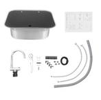 RVS Caravan Spoelbak met Opvouwbare Kraan en Afdekking, Verzenden, Nieuw