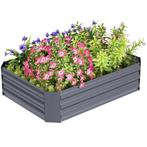 TRUUSK Verhoogd Stalen Plantenbed 120x90x30cm - Stapelbaar -, Tuin en Terras, Tuintafels, Verzenden, Nieuw