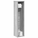 vidaXL Badkamerkast met rolhouder grijs Sonoma 20,5x20x90 cm, Verzenden, Nieuw