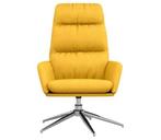 Relaxstoel stof mosterd | Retourdeal 60% Korting, Overige kleuren, Nieuw, Ophalen of Verzenden, Modern