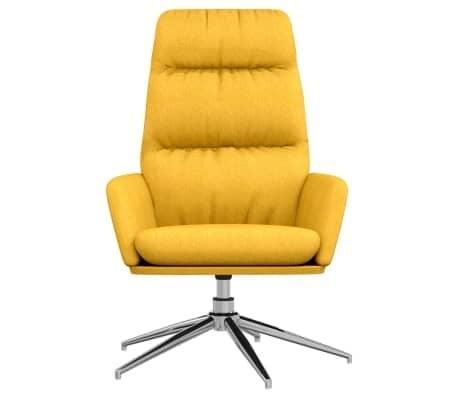 Relaxstoel stof mosterd | Retourdeal 60% Korting, Huis en Inrichting, Stoelen, Overige kleuren, Nieuw, Stof, Ophalen of Verzenden