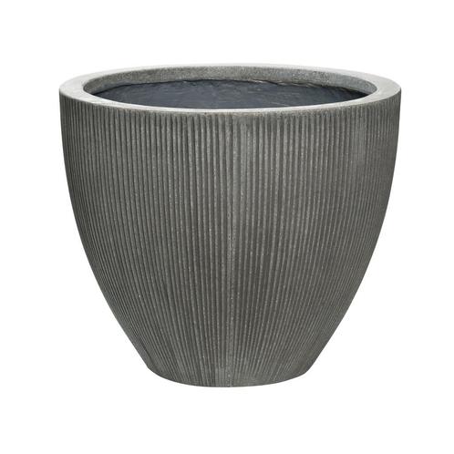 Plantenbak Jesslyn - Verticaal donker grijs Ø51 x (H)43 cm -, Tuin en Terras, Planten | Tuinplanten, Ophalen of Verzenden
