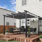 TRUUSK Pergola Paviljoen Terrasoverkapping Met Schuifdak, Tu, Verzenden, Nieuw