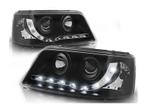 LED DRL koplampen Black 2 geschikt voor VW T5, Auto-onderdelen, Nieuw, Volkswagen, Verzenden