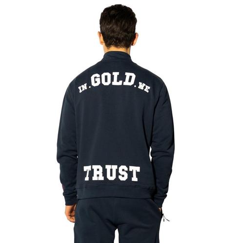 40% In Gold We Trust  Sweaters  maat S, Kleding | Heren, Truien en Vesten, Blauw, Nieuw, Verzenden