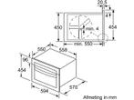 Bosch - Inbouw Combimagnetron - Hoogte 45.2 cm - Inhoud 44 L, Verzenden, Nieuw, Inbouw, Draaiplateau