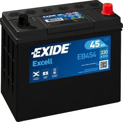 Exide Excell accu | EB454 | 12V 45Ah, Auto-onderdelen, Accu's en Toebehoren, Ophalen of Verzenden