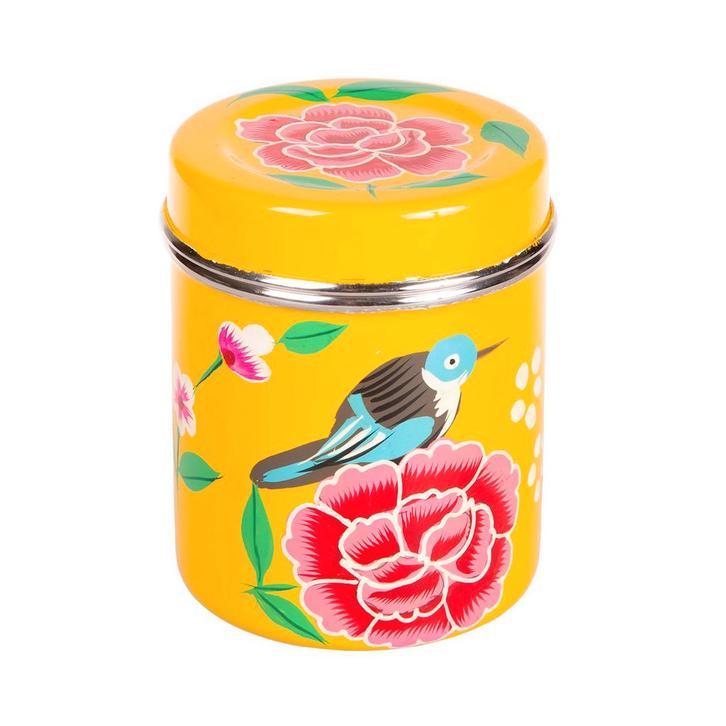 handbeschilderd blik India | roestvrijstalen tinnen beker, Huis en Inrichting, Keuken | Servies, Verzenden