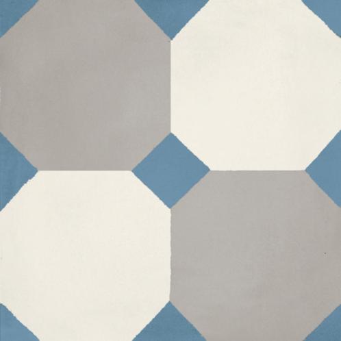 Portugese Vloertegel Jos Hidro 8Side Blue 19.7x19.7 cm, Doe-het-zelf en Verbouw, Tegels, Vloertegels, Nieuw, Overige materialen