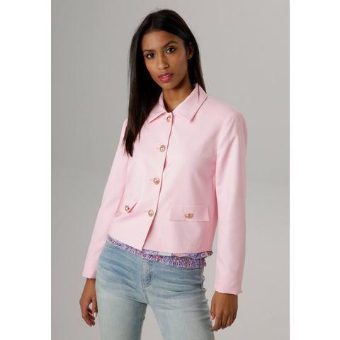 Aniston SELECTED Korte blazer met roségouden knopen, Kleding | Dames, Jasjes, Kostuums en Pakken, Nieuw, Verzenden