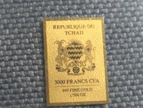 Tsjaad. 3000 Francs Wappen van Bayern 1/500 OZ, AU, Postzegels en Munten, Munten | Europa | Niet-Euromunten
