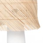 De Rattan Tafellamp - Wit Naturel, Verzenden, Nieuw