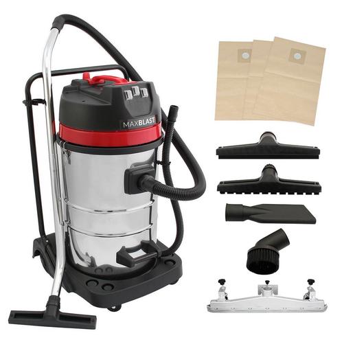 Industriële Stofzuiger 80L Nat & Droog 3000W met 5, Witgoed en Apparatuur, Stofzuigers, Verzenden