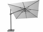 Challenger T2 zweefparasol 300x300 cm wit, Tuin en Terras, Parasols, Ophalen of Verzenden, Nieuw