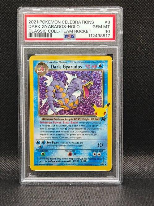 Pokémon - 1 Graded card - Pokémon - PSA 10 Mint Dark, Hobby en Vrije tijd, Verzamelkaartspellen | Pokémon