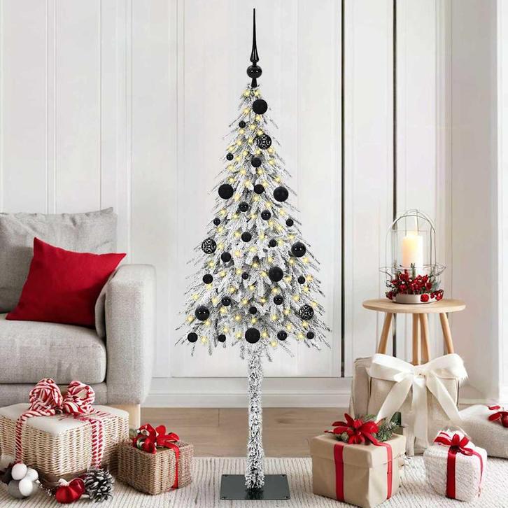 vidaXL Kerstboom met 150 LED met standaard Wit 150 cm PE en, Diversen, Kerst, Nieuw, Verzenden