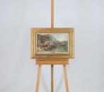 Willem Hendrik van der Nat (1864–1929) - Koeien voeren, Antiek en Kunst, Kunst | Schilderijen | Klassiek