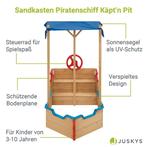 Houten Speelzandbak - Piratenschip - Incl. Bodemplaat, Kinderen en Baby's, Speelgoed | Buiten | Zandbakken, Verzenden, Nieuw