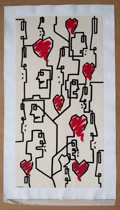 MrKas - “Entrenched feelings”, Antiek en Kunst, Kunst | Schilderijen | Modern