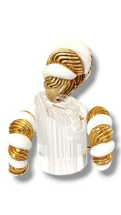 3-delige sieradenset - 18 karaat Geel goud, Sieraden, Tassen en Uiterlijk, Antieke sieraden
