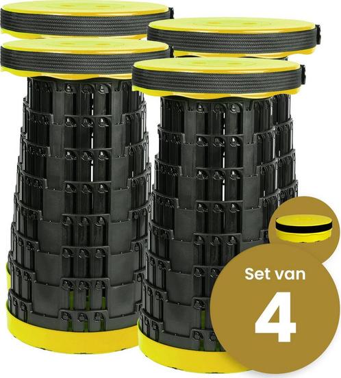 Alora Opvouwbare kruk extra strong geel per 4, Kinderen en Baby's, Speelgoed | Actiefiguren, Nieuw, Ophalen of Verzenden