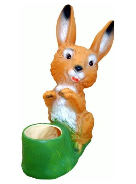 Haas met plantenbak, Tuin en Terras, Tuinbeelden, Nieuw, Verzenden