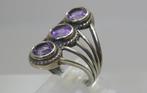 amethist Ring - Hoogte: 22 mm - Breedte: 20 mm- 6.02 g - (1)
