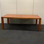 Design vergadertafel merk Cassina, 220x100 cm, kersen hout -, Gebruikt, Ophalen of Verzenden, Bureau