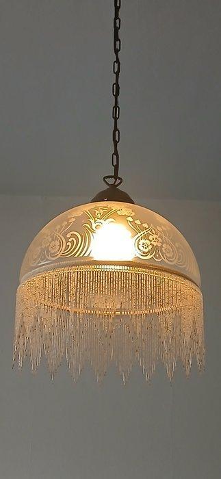Plafondlamp - Gepatineerd brons, Antiek en Kunst, Kunst | Designobjecten