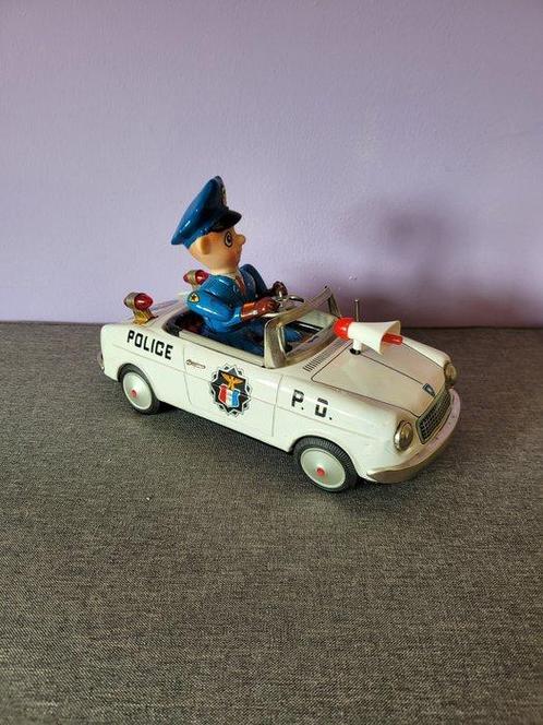Bandai - Blikken speelgoed - Comic Police Car Battery, Antiek en Kunst, Antiek | Speelgoed