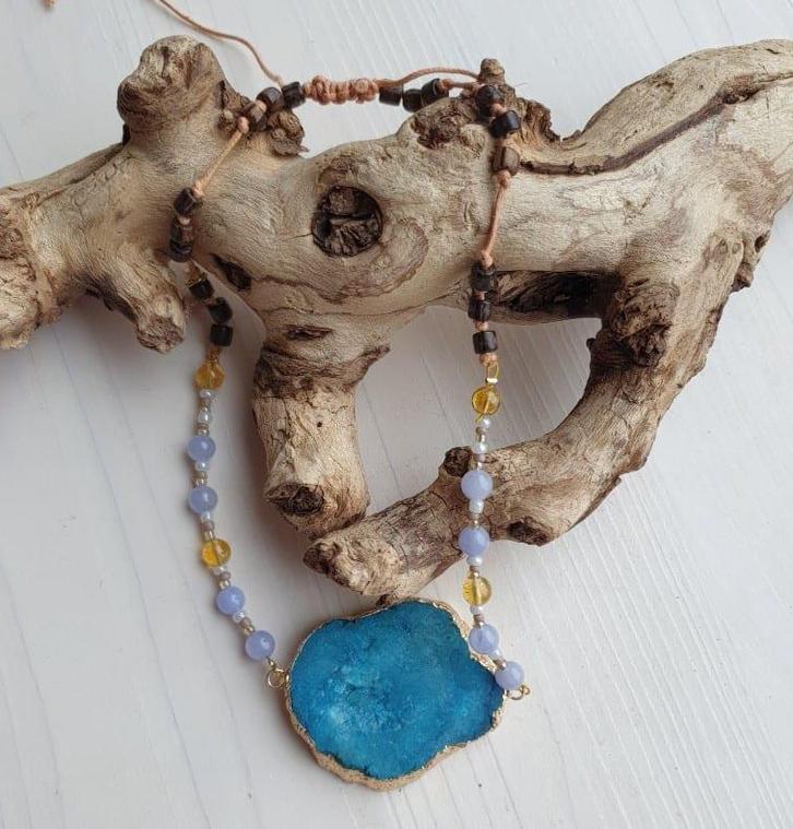 Big kristaal turquoise kleur, Sieraden, Tassen en Uiterlijk, Armbanden