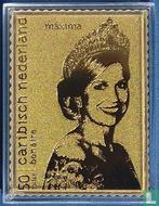 Caribisch Nederland - Koningin Maxima 24k gouden zegel -..., Verzenden, Postfris