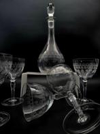 Baccarat - Champagneglas (6) - cilindrisch - Kristal, Antiek en Kunst