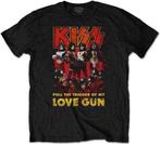 shirts - Kiss Love Gun Glow T-shirt - Size L Black, Zo goed als nieuw, Verzenden