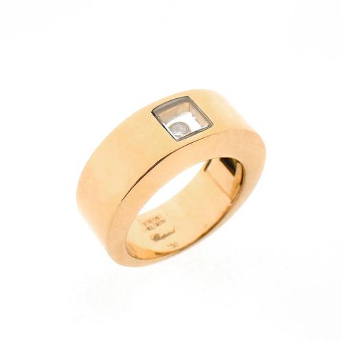 18 Krt. Gouden ring met diamant 0,05 ct. | Chopard, Sieraden, Tassen en Uiterlijk, Ringen, Goud, Gebruikt, Goud, Verzenden