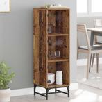 vidaXL Highboard Oud hout 35 x 37 x 117 cm Bewerkt hout, Huis en Inrichting, Minder dan 50 cm, Verzenden, 100 tot 150 cm, Nieuw