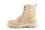 Poelman Veterboots in maat 40 Beige | 10% extra korting, Kleding | Dames, Schoenen, Beige, Overige typen, Poelman, Zo goed als nieuw