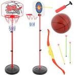 Basketbal set met pomp en bal inclusief pijl en boog set met, Ophalen of Verzenden, Nieuw