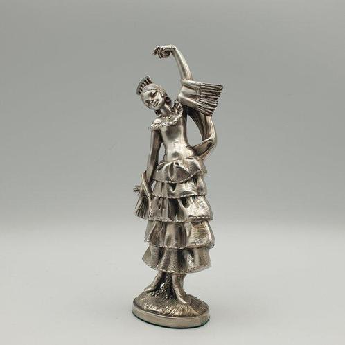 Ballerina di Flamenco rivestita in Argento 800 - Figuur -, Antiek en Kunst, Curiosa en Brocante