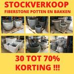 Uitzonderlijke stockverkoop fiberstone potten en bakken, Tuin en Terras, Bloembakken en Plantenbakken, Ophalen, Nieuw