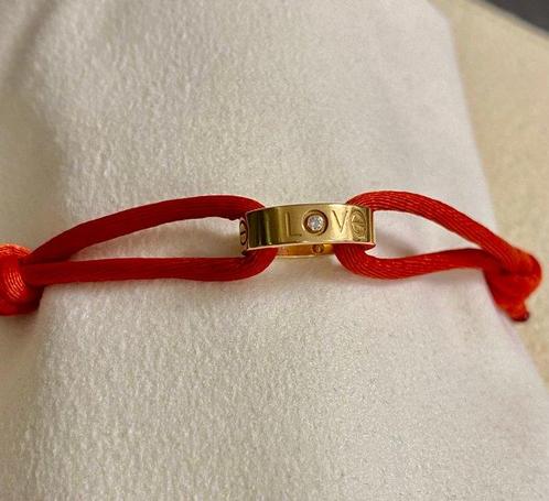 Cartier - Armband - LOVE Adjustable Red Cord Bracelet - 18, Sieraden, Tassen en Uiterlijk, Armbanden