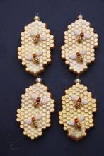 Honingraat met 2 bijen, glas - Kerstballen Inge-Magic (4) -, Diversen, Kerst, Nieuw