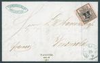 Hannover 1851 - Enkelvoudige frankering 1/30 Thaler op brief, Gestempeld